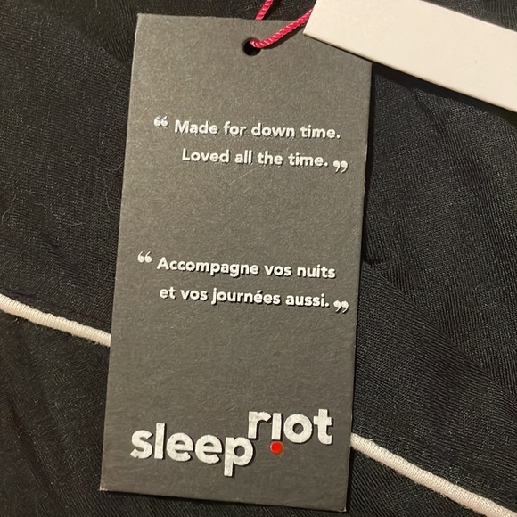 Sleep Riot Cropped Modal Pyjama Top, sz S - Picture 4 of 10